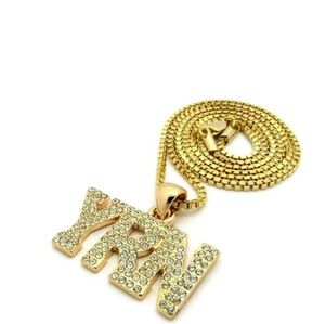 14K GOLD PT YRN HIP HOP CELEBRITY PENDANT &/24""